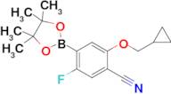 2-(Cyclopropylmethoxy)-5-fluoro-4-(4,4,5,5-tetramethyl-1,3,2-dioxaborolan-2-yl)benzonitrile