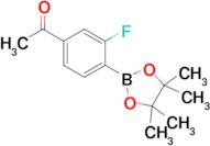 1-(3-Fluoro-4-(4,4,5,5-tetramethyl-1,3,2-dioxaborolan-2-yl)phenyl)ethan-1-one