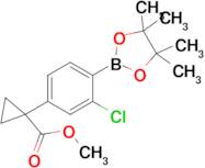 Methyl 1-(3-chloro-4-(4,4,5,5-tetramethyl-1,3,2-dioxaborolan-2-yl)phenyl)cyclopropane-1-carboxylate