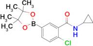 2-Chloro-N-cyclopropyl-5-(4,4,5,5-tetramethyl-1,3,2-dioxaborolan-2-yl)benzamide