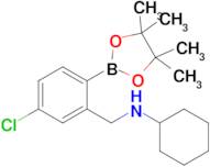 N-(5-Chloro-2-(4,4,5,5-tetramethyl-1,3,2-dioxaborolan-2-yl)benzyl)cyclohexanamine