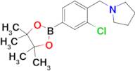 1-(2-Chloro-4-(4,4,5,5-tetramethyl-1,3,2-dioxaborolan-2-yl)benzyl)pyrrolidine