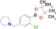1-(3-Chloro-4-(4,4,5,5-tetramethyl-1,3,2-dioxaborolan-2-yl)benzyl)pyrrolidine