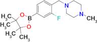 1-(2-Fluoro-4-(4,4,5,5-tetramethyl-1,3,2-dioxaborolan-2-yl)benzyl)-4-methylpiperazine