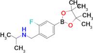 N-(2-Fluoro-4-(4,4,5,5-tetramethyl-1,3,2-dioxaborolan-2-yl)benzyl)propan-2-amine