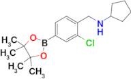 N-(2-Chloro-4-(4,4,5,5-tetramethyl-1,3,2-dioxaborolan-2-yl)benzyl)cyclopentanamine