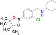 N-(2-Chloro-4-(4,4,5,5-tetramethyl-1,3,2-dioxaborolan-2-yl)benzyl)cyclohexanamine