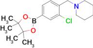 1-(2-Chloro-4-(4,4,5,5-tetramethyl-1,3,2-dioxaborolan-2-yl)benzyl)piperidine