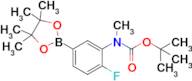 tert-Butyl (2-fluoro-5-(4,4,5,5-tetramethyl-1,3,2-dioxaborolan-2-yl)phenyl)(methyl)carbamate