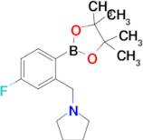 1-(5-Fluoro-2-(4,4,5,5-tetramethyl-1,3,2-dioxaborolan-2-yl)benzyl)pyrrolidine