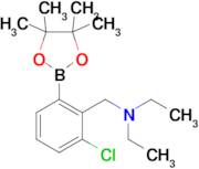 N-(2-Chloro-6-(4,4,5,5-tetramethyl-1,3,2-dioxaborolan-2-yl)benzyl)-n-ethylethanamine