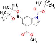 1-(tert-Butyl) 4-methyl 6-(4,4,5,5-tetramethyl-1,3,2-dioxaborolan-2-yl)-1H-indole-1,4-dicarboxylate