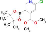 2-Chloro-4-(dimethoxymethyl)-5-(4,4,5,5-tetramethyl-1,3,2-dioxaborolan-2-yl)pyridine