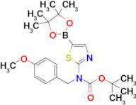 tert-Butyl (4-methoxybenzyl)(5-(4,4,5,5-tetramethyl-1,3,2-dioxaborolan-2-yl)thiazol-2-yl)carbamate