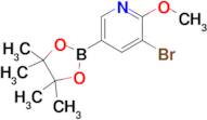 3-Bromo-2-methoxy-5-(4,4,5,5-tetramethyl-1,3,2-dioxaborolan-2-yl)pyridine