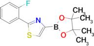 2-(2-Fluorophenyl)-4-(4,4,5,5-tetramethyl-1,3,2-dioxaborolan-2-yl)thiazole