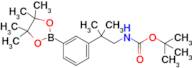 tert-Butyl (2-methyl-2-(3-(4,4,5,5-tetramethyl-1,3,2-dioxaborolan-2-yl)phenyl)propyl)carbamate