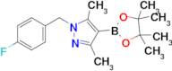 1-(4-Fluoro-benzyl)-3,5-dimethyl-4-(4,4,5,5-tetramethyl-[1,3,2]dioxaborolan-2-yl)-1H-pyrazole