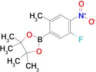 2-(5-Fluoro-2-methyl-4-nitrophenyl)-4,4,5,5-tetramethyl-1,3,2-dioxaborolane