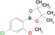 2-(4-Chloro-2-methoxyphenyl)-4,4,5,5-tetramethyl-1,3,2-dioxaborolane