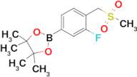 2-(3-Fluoro-4-((methylsulfonyl)methyl)phenyl)-4,4,5,5-tetramethyl-1,3,2-dioxaborolane