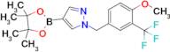 1-(4-Methoxy-3-(trifluoromethyl)benzyl)-4-(4,4,5,5-tetramethyl-1,3,2-dioxaborolan-2-yl)-1H-pyrazole