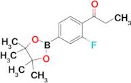 1-[2-Fluoro-4-(4,4,5,5-tetramethyl-1,3,2-dioxaborolan-2-yl)phenyl]propan-1-one