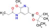 N-(2-Methoxy-5-(4,4,5,5-tetramethyl-1,3,2-dioxaborolan-2-yl)pyridin-3-yl)propionamide