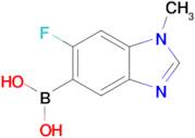 (6-Fluoro-1-methyl-1,3-benzodiazol-5-yl)boronic acid