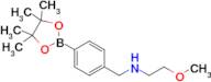 2-Methoxy-N-(4-(4,4,5,5-tetramethyl-1,3,2-dioxaborolan-2-yl)benzyl)ethanamine