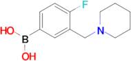 [4-Fluoro-3-(piperidin-1-ylmethyl)phenyl]boronic acid