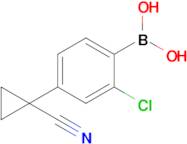 [2-Chloro-4-(1-cyanocyclopropyl)phenyl]boronic acid