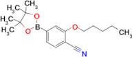 2-Pentyloxy-4-(4,4,5,5-tetramethyl-1,3,2-dioxaborolan-2-yl)benzonitrile