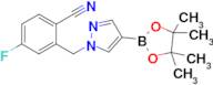 4-Fluoro-2-((4-(4,4,5,5-tetramethyl-1,3,2-dioxaborolan-2-yl)-1H-pyrazol-1-yl)methyl)benzonitrile