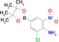 2-Chloro-6-nitro-4-(4,4,5,5-tetramethyl-1,3,2-dioxaborolan-2-yl)aniline