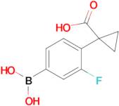 1-(4-Borono-2-fluorophenyl)cyclopropane-1-carboxylic acid