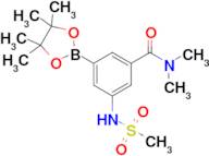 N,N-Dimethyl-3-(methylsulfonamido)-5-(4,4,5,5-tetramethyl-1,3,2-dioxaborolan-2-yl)benzamide