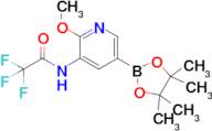 2,2,2-Trifluoro-N-(2-methoxy-5-(4,4,5,5-tetramethyl-1,3,2-dioxaborolan-2-yl)pyridin-3-yl)acetamide