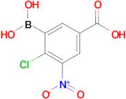 4-Chloro-3-(dihydroxyboranyl)-5-nitrobenzoic acid