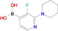 3-Fluoro-2-piperidinopyridine-4-boronic acid