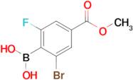 2-Bromo-6-fluoro-4-(methoxycarbonyl)phenylboronic acid