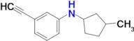 3-Ethynyl-N-(3-methylcyclopentyl)aniline