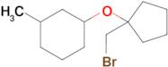 1-((1-(Bromomethyl)cyclopentyl)oxy)-3-methylcyclohexane