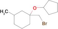 1-(Bromomethyl)-1-(cyclopentyloxy)-3-methylcyclohexane