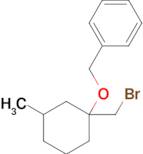 (((1-(Bromomethyl)-3-methylcyclohexyl)oxy)methyl)benzene