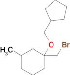 1-(Bromomethyl)-1-(cyclopentylmethoxy)-3-methylcyclohexane