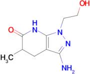 3-Amino-1-(2-hydroxyethyl)-5-methyl-1,4,5,7-tetrahydro-6h-pyrazolo[3,4-b]pyridin-6-one