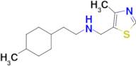 2-(4-Methylcyclohexyl)-N-((4-methylthiazol-5-yl)methyl)ethan-1-amine