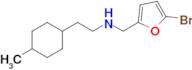 n-((5-Bromofuran-2-yl)methyl)-2-(4-methylcyclohexyl)ethan-1-amine