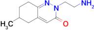 2-(2-Aminoethyl)-6-methyl-5,6,7,8-tetrahydrocinnolin-3(2h)-one